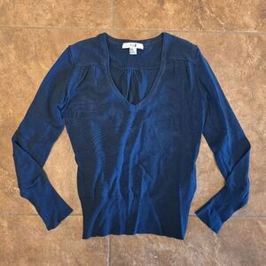 Blue Basic | F21 | Sweater Vneck